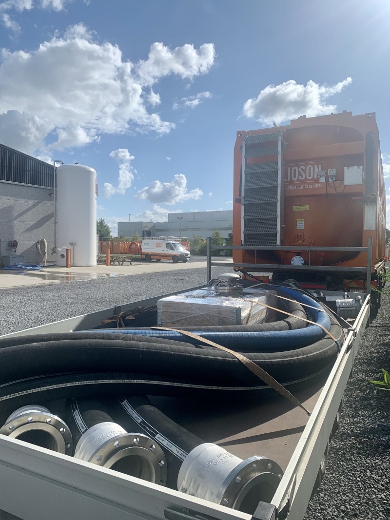 huur water container Belgie Nederland