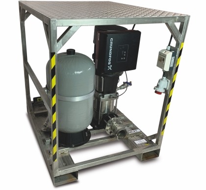 huur grundfos drukverhogingspomp drinkwater meertrapspomp