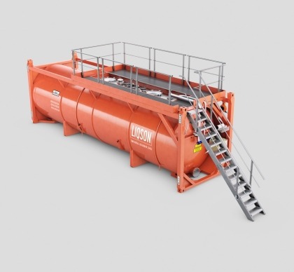 huur inox container rvs tank