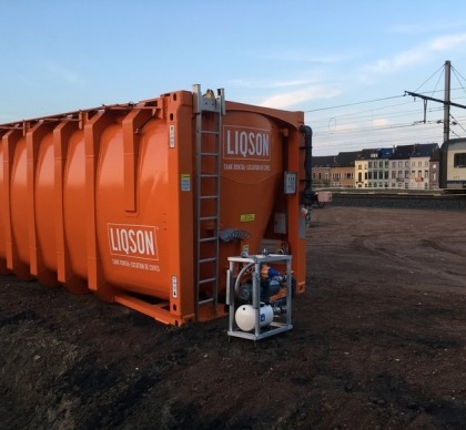 huur water container werf