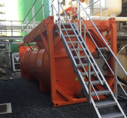 dubbelwandige tank zwavelzuur